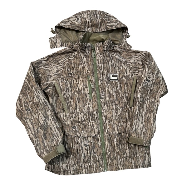 Banded White River waterproof kids camouflage jacket XL w/o zip-out liner